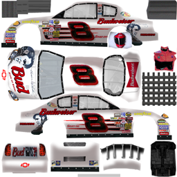 NASCAR RaceView - #8 Budweiser/Elvis Presley Chevrolet