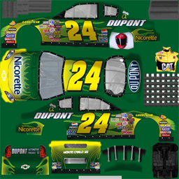 NASCAR RaceView - #24 Nicorette/DuPont Chevrolet