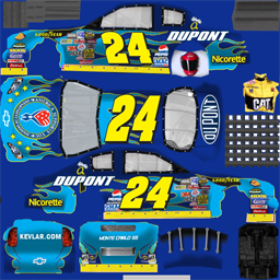 NASCAR RaceView - #24 DuPont/Department of Defense Chevrolet