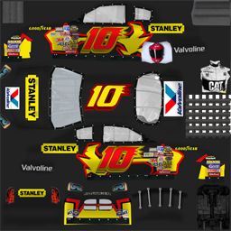 NASCAR RaceView - #10 Stanley Tools/Valvoline Dodge