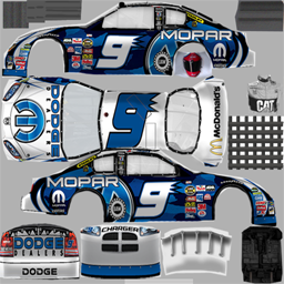 NASCAR RaceView - #9 Mopar/Dodge Dealers/UAW Dodge