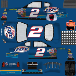 NASCAR RaceView - #2 Miller Lite Dodge