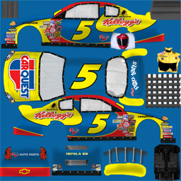 NASCAR RaceView - #5 CARQUEST/Kellogg's Chevrolet