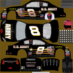 NASCAR RaceView - #8 U.S. Army Chevrolet