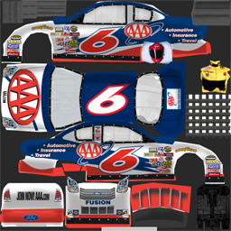 NASCAR RaceView - #6 AAA Ford