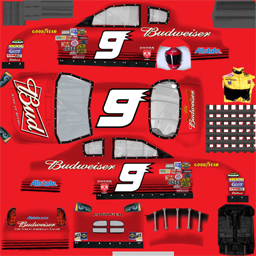 NASCAR RaceView - #9 Budweiser Dodge