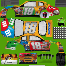 NASCAR RaceView - #18 M&M's Toyota