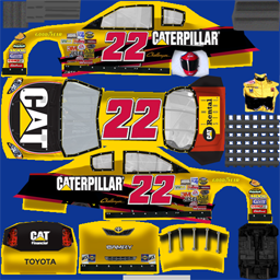 NASCAR RaceView - #22 Caterpillar Toyota