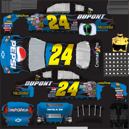 NASCAR RaceView - #24 Pepsi/DuPont Chevrolet