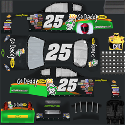 NASCAR RaceView - #25 GoDaddy.com Chevrolet