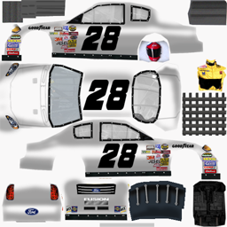 NASCAR RaceView - #28 Yates Racing Ford