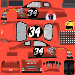 NASCAR RaceView - #34 Front Row Motorsports Chevrolet