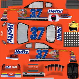 NASCAR RaceView - #37 Hefty Chevrolet