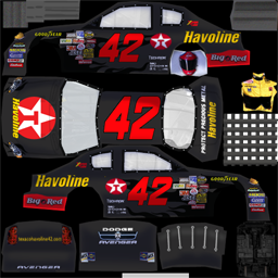 NASCAR RaceView - #42 Texaco/Havoline Dodge
