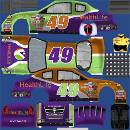 NASCAR RaceView - #49 HealthLife.com Dodge
