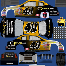 NASCAR RaceView - #49 Qtrax Dodge