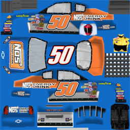 NASCAR RaceView - #50 NOS Energy Drink/SKI/SBM Chevrolet