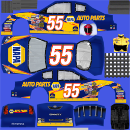 NASCAR RaceView - #55 NAPA Toyota