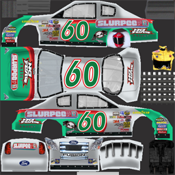 NASCAR RaceView - #60 7-Eleven Slurpee/No Fear