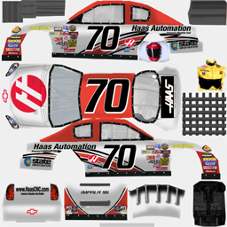 The Textures Resource - Full Texture View - NASCAR RaceView - #70 Haas ...