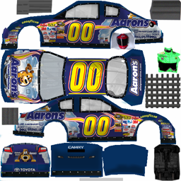 The Textures Resource - Full Texture View - NASCAR RaceView - #00 Aaron ...