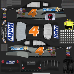 NASCAR RaceView - #4 Hefty SteelSak/Walmart Chevrolet