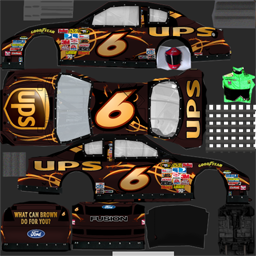NASCAR RaceView - #6 UPS Ford