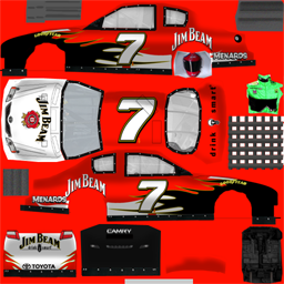 NASCAR RaceView - #7 Jim Beam Toyota