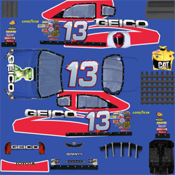 NASCAR RaceView - #13 GEICO Toyota