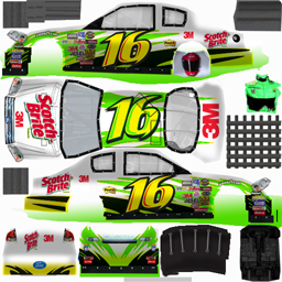 NASCAR RaceView - #16 3M Scotch-Brite Ford