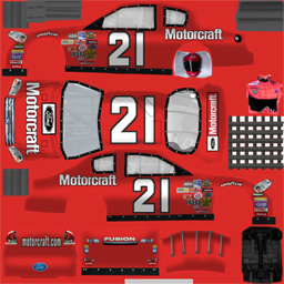 NASCAR RaceView - #21 Motorcraft Ford