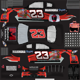 NASCAR RaceView - #23 Mahindra Tractors Chevrolet