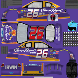 NASCAR RaceView - #26 Crown Royal Ford