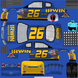 NASCAR RaceView - #26 Irwin Tools Ford