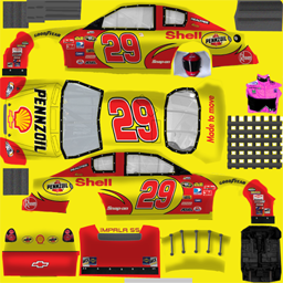 NASCAR RaceView - #29 Shell/Pennzoil Chevrolet