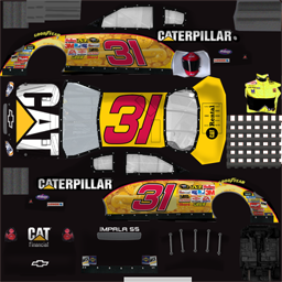 NASCAR RaceView - #31 Caterpillar Chevrolet