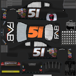 NASCAR RaceView - #51 FABgrills / KrugerFarms.com Dodge
