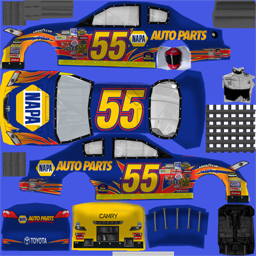 NASCAR RaceView - #55 NAPA Toyota