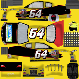 NASCAR RaceView - #64 Fred's Hometown Discount Store Toyota