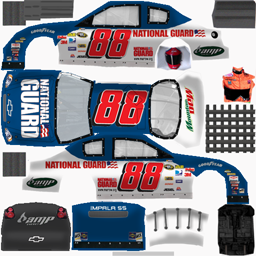 NASCAR RaceView - #88 National Guard Chevrolet