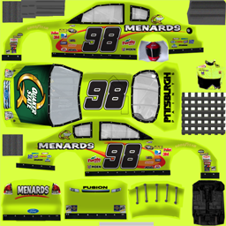 NASCAR RaceView - #98 Quaker State/Menards Ford