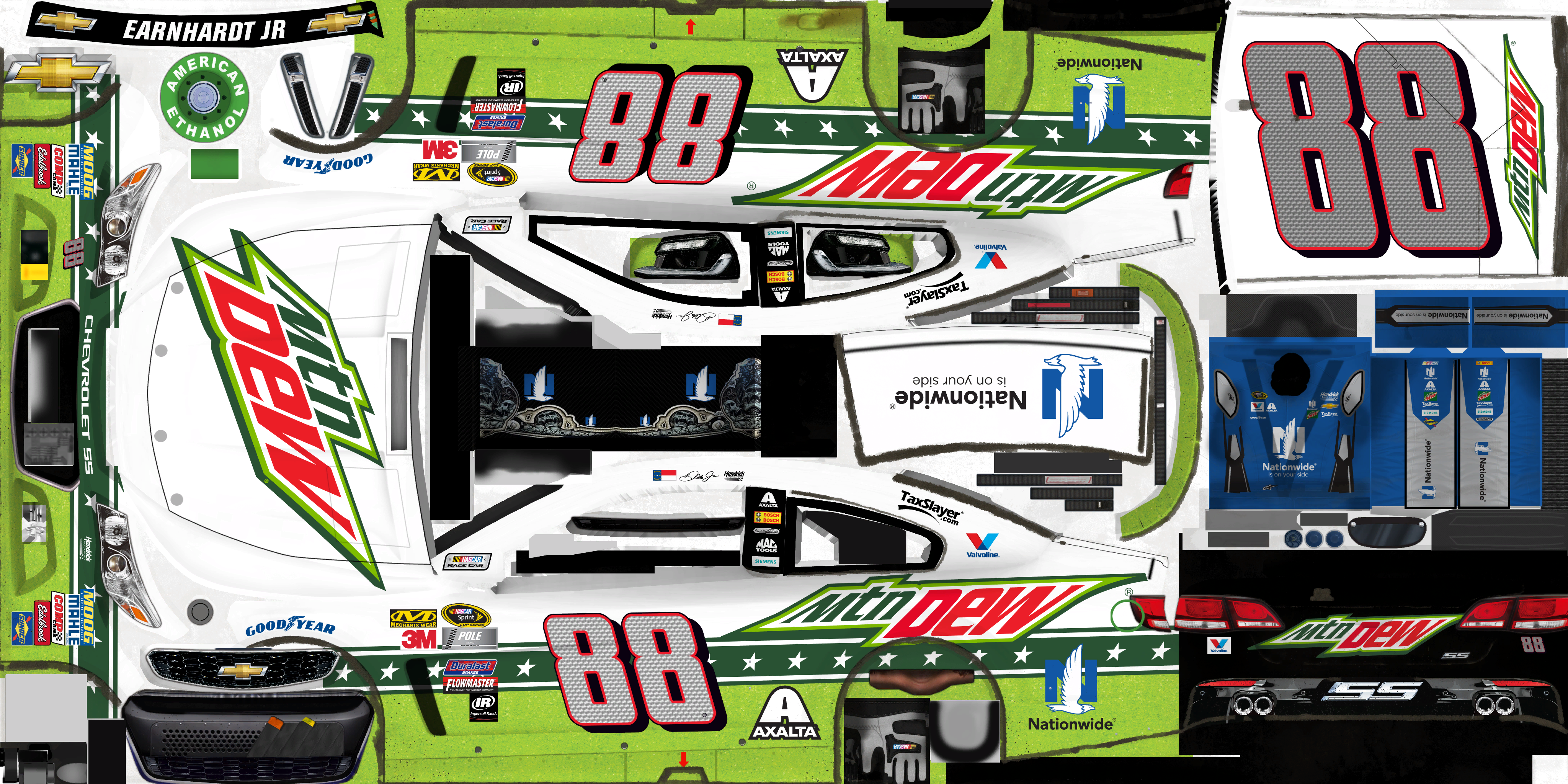 #88 Dale Earnhardt Jr. (Mountain Dew)