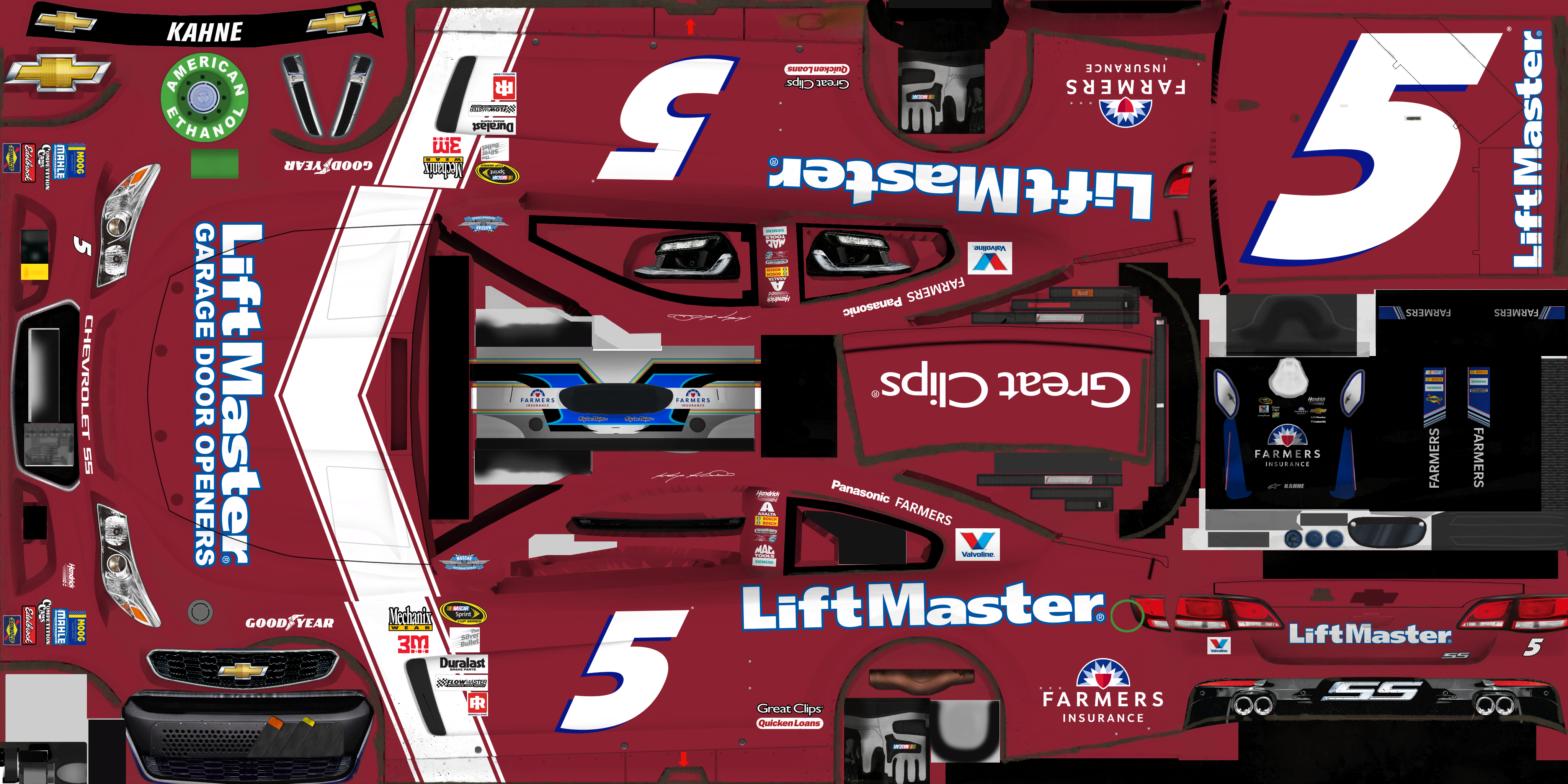 NASCAR Heat Evolution - #5 Kasey Kahne (LiftMaster Throwback)