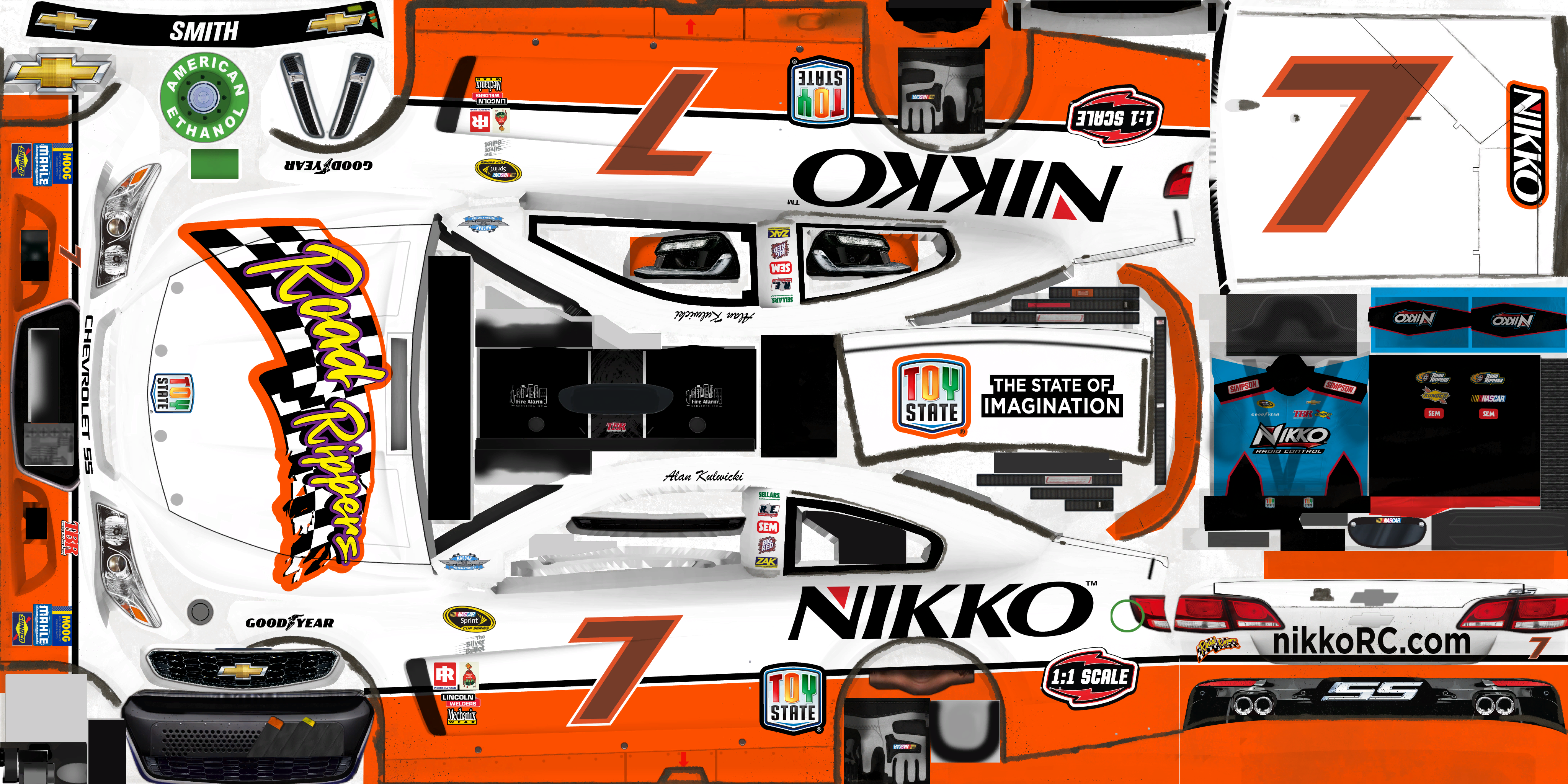 #7 Regan Smith (Nikko RC Throwback)