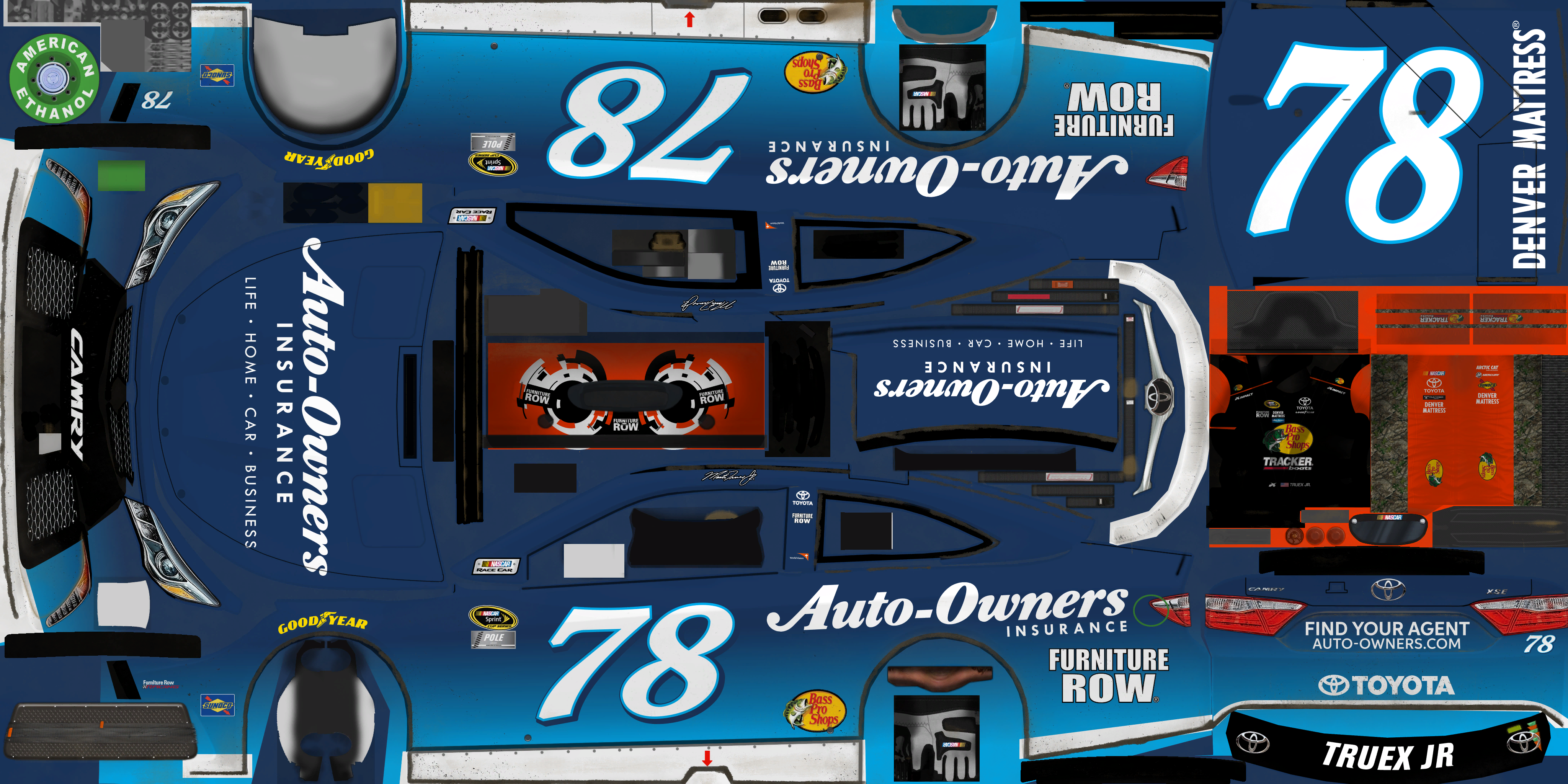 #78 Martin Truex Jr. (Auto-Owners Insurance)