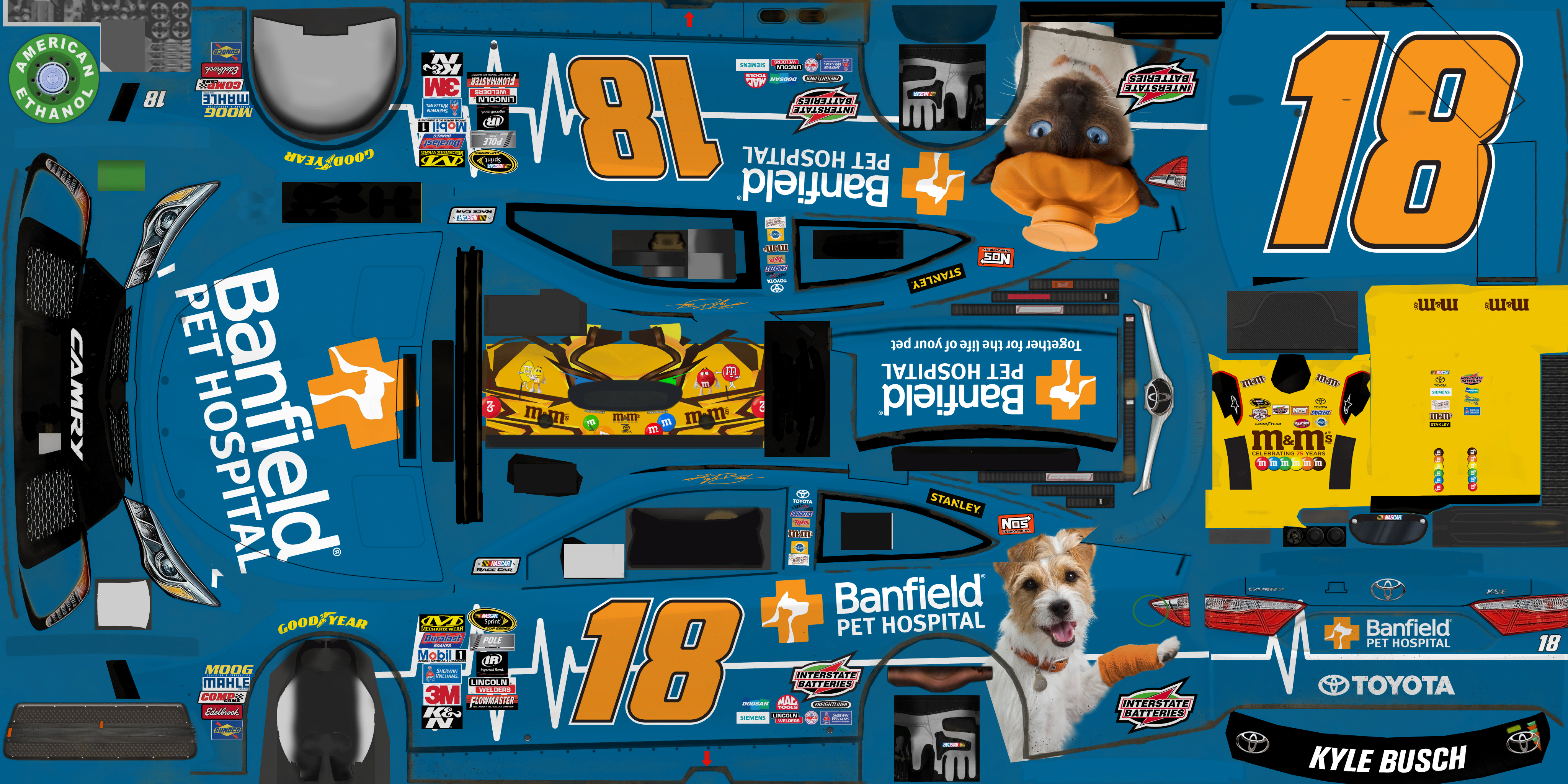NASCAR Heat Evolution - #18 Kyle Busch (Banfield Pet Hospital)