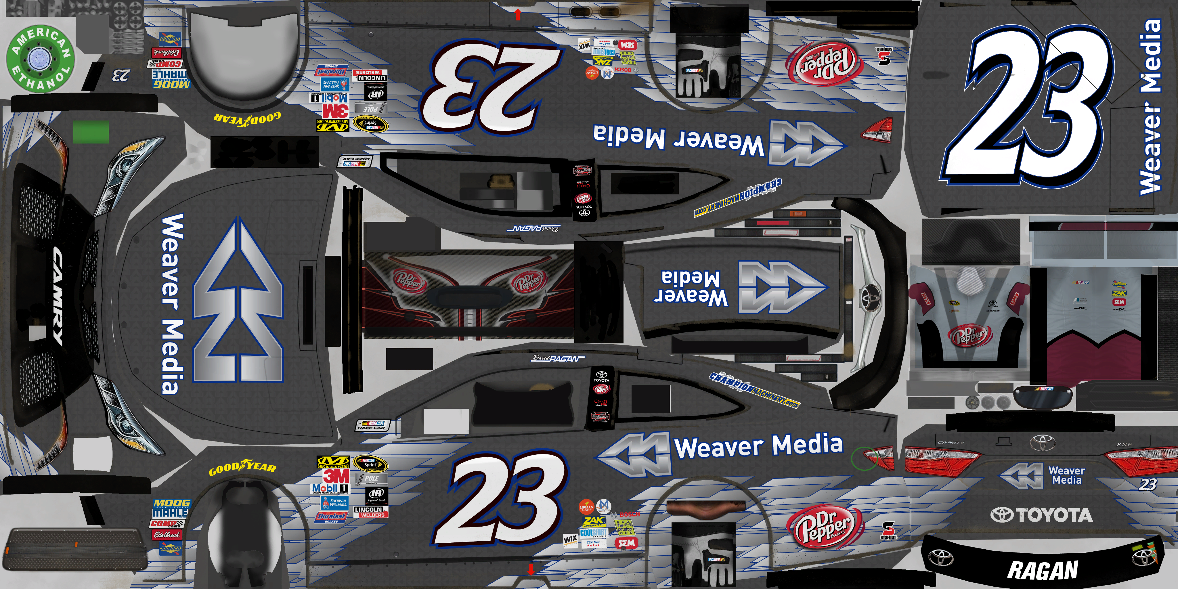 NASCAR Heat Evolution - #23 David Ragan (Weaver Media)