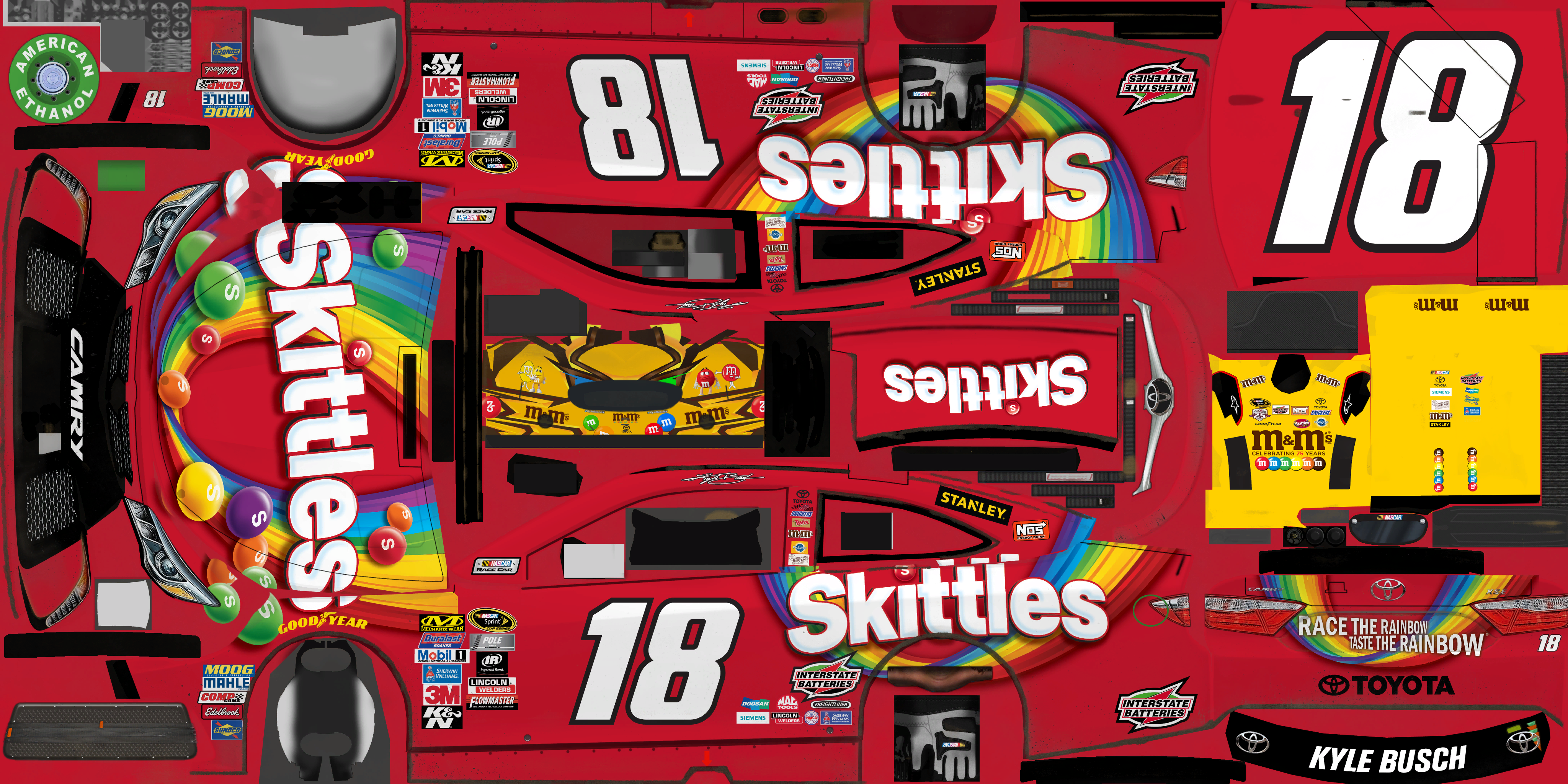 #18 Kyle Busch (Skittles)