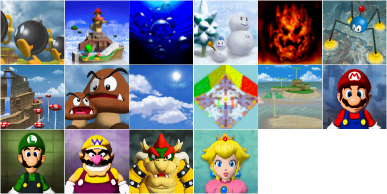 Super Mario 64 DS - Paintings