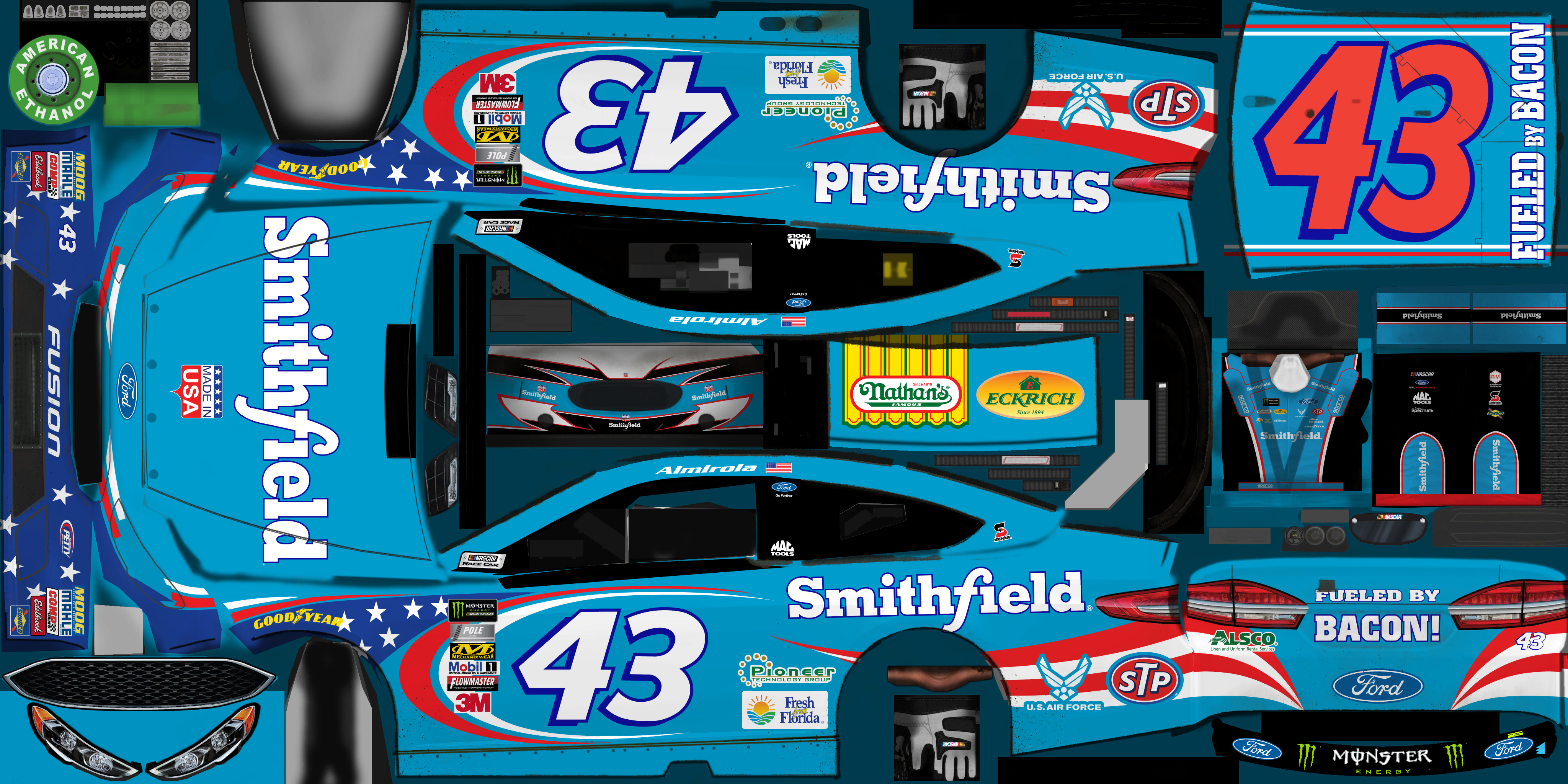 #43 Aric Almirola